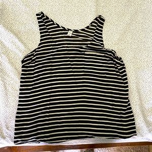 Old Navy black and white stripes